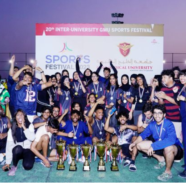 De Montfort University Dubai won the first place for boys